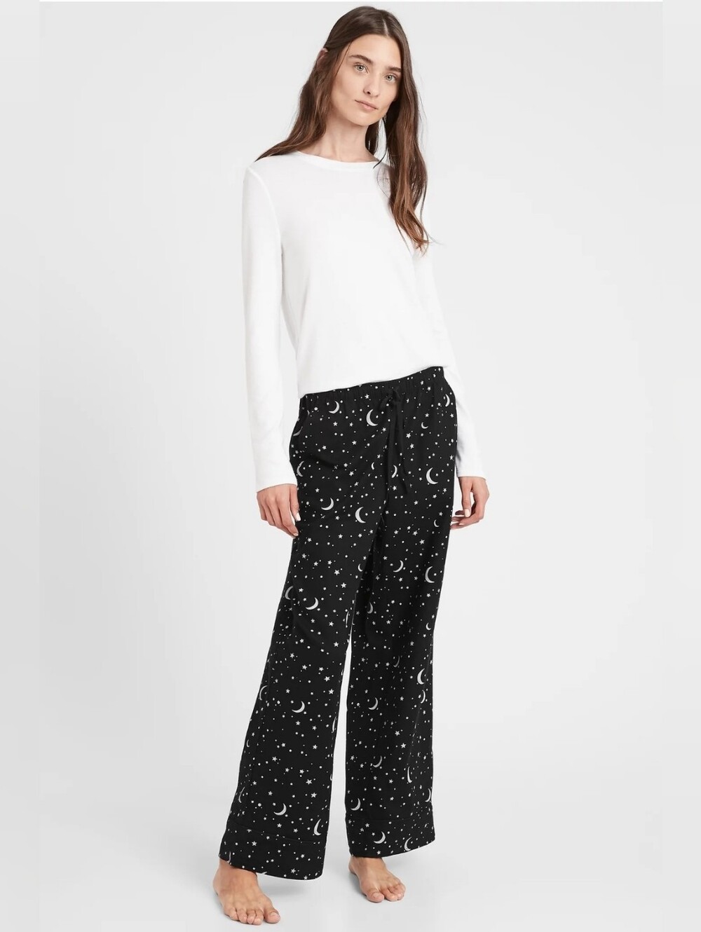 NWT Banana Republic Celestial Moon Star Witchy Goth Pajama Pants M
